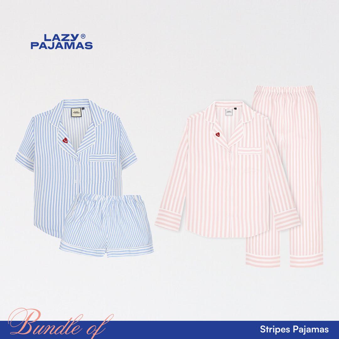 Lazy Pajamas Bundle of Stripes Pajamas | Piyama | Baju Tidur