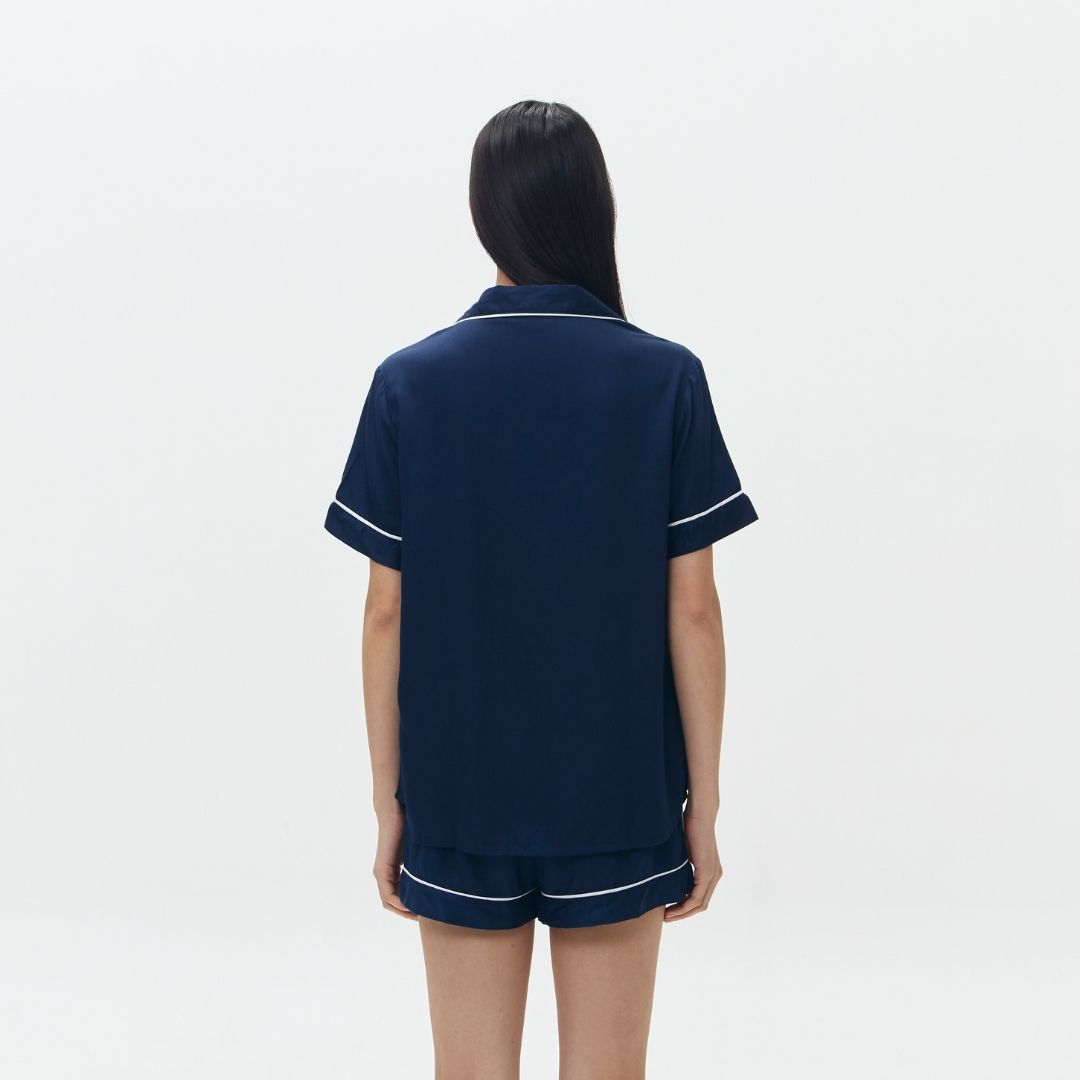 Lazy Pajamas® Classic PLAY Pajamas Set - Navy Blue | Piyama | Baju Tidur