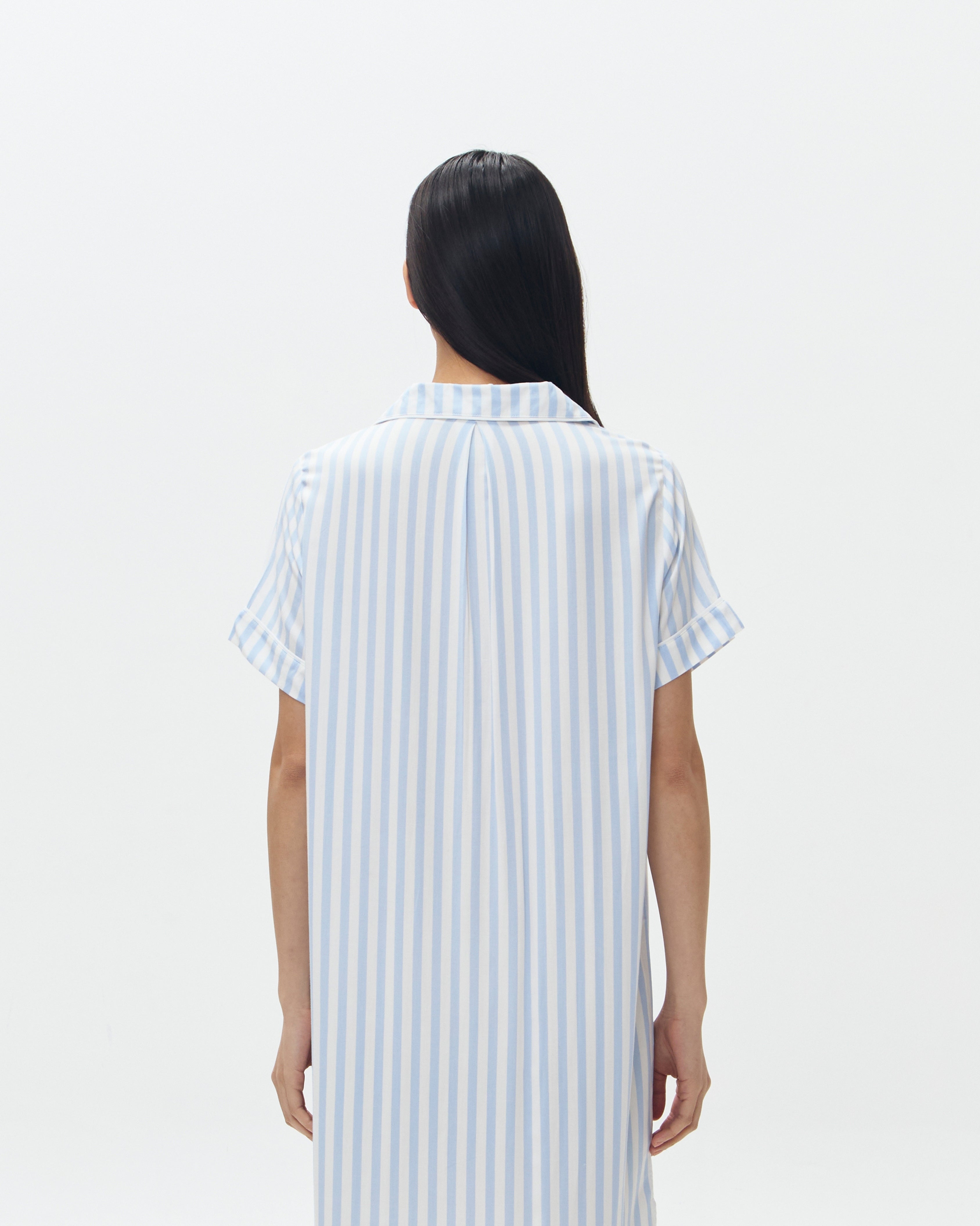 Woman Sleep Dress/Däster - Blue Stripes