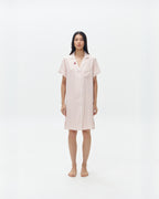 Woman Sleep Dress/Däster - Pink Stripes