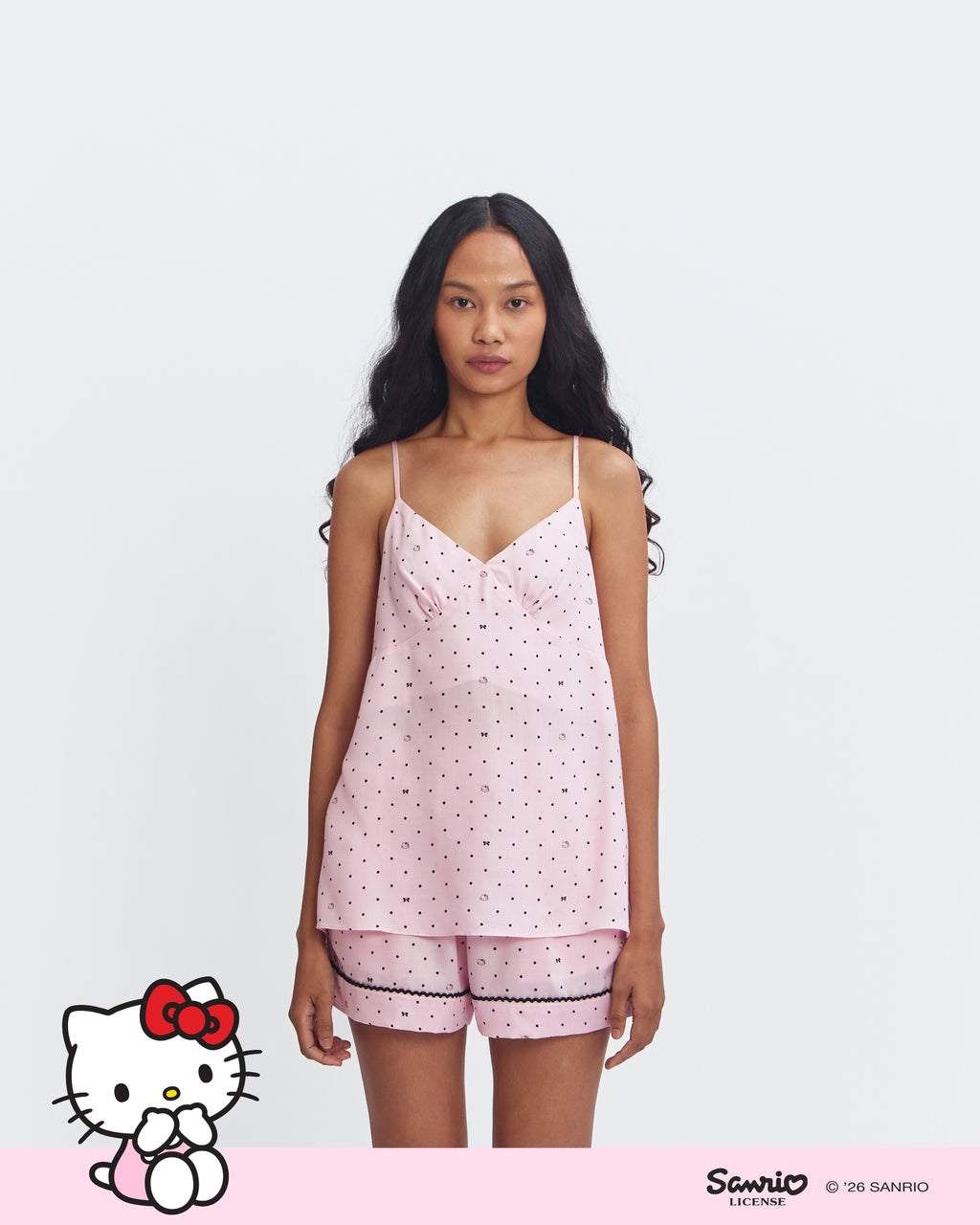 Women Pajamas Camisole/Short - Pink Pepper