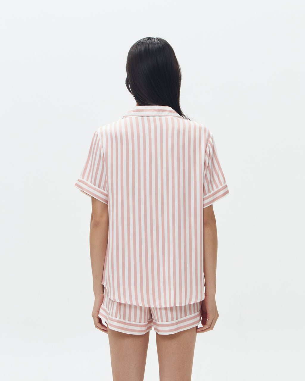 Woman Pajamas Short/Short - Pink Stripes
