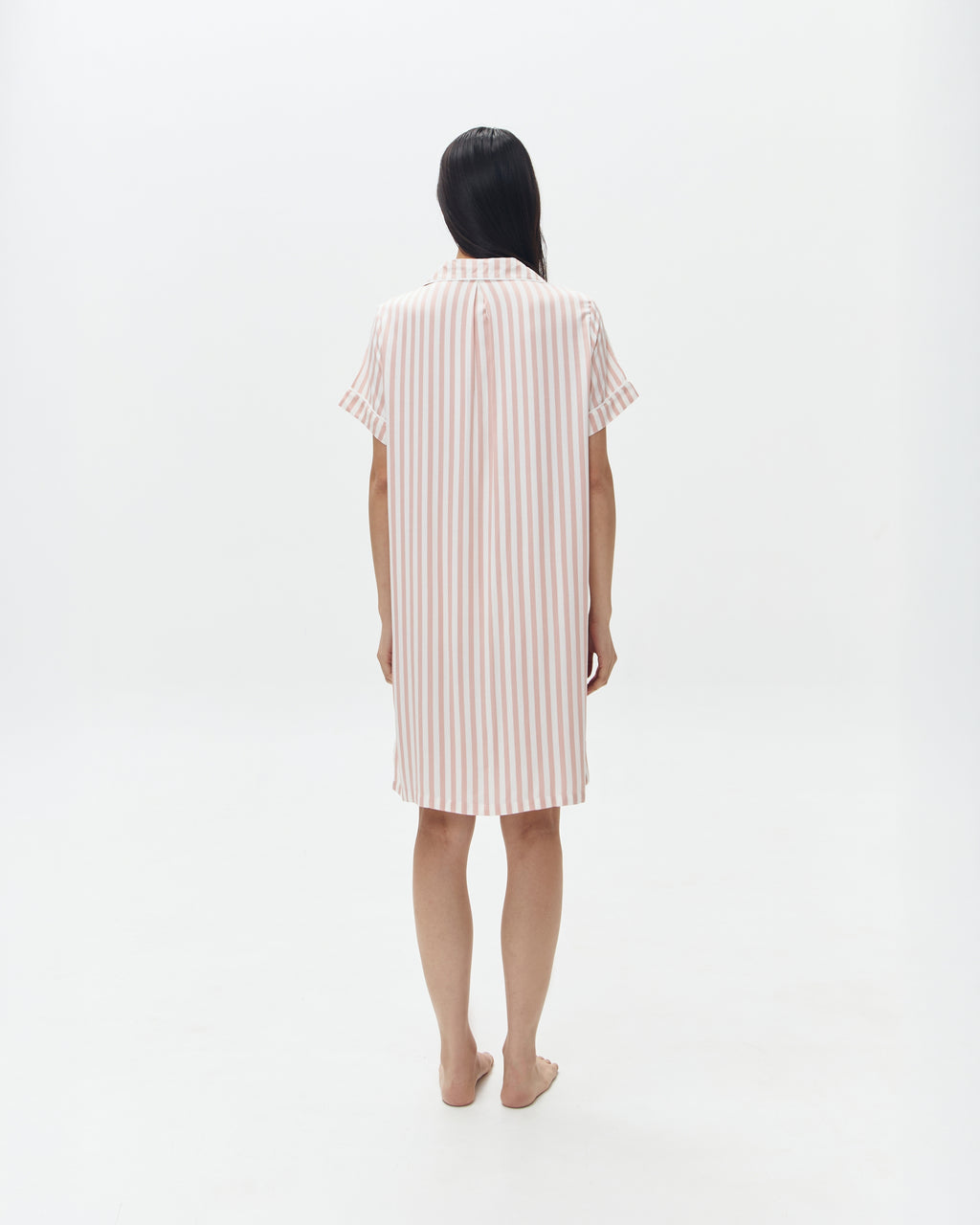 Woman Sleep Dress/Däster - Pink Stripes