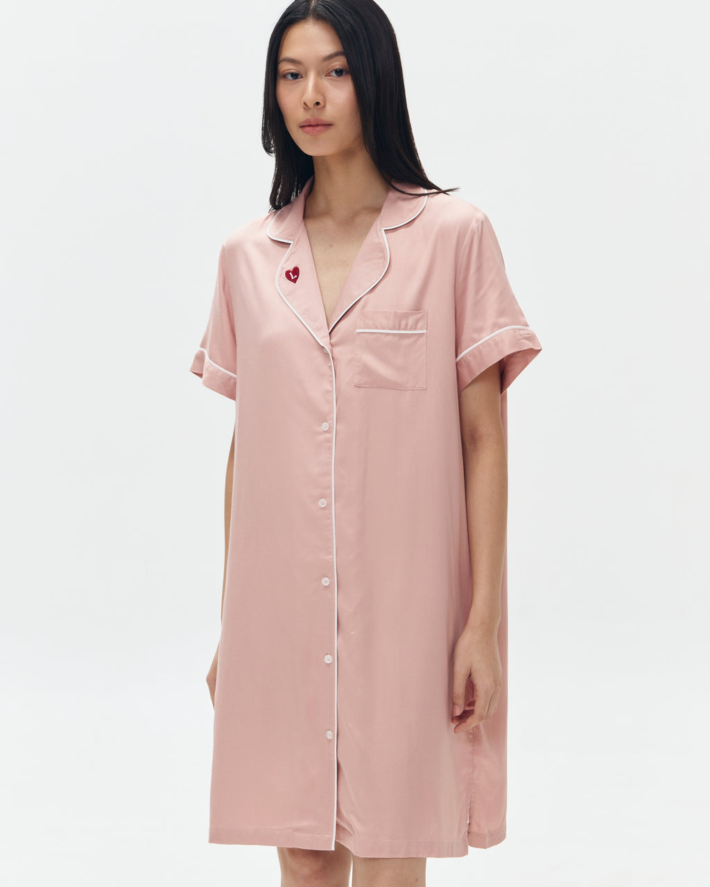 Woman Sleep Dress/Däster - Dusty Pink