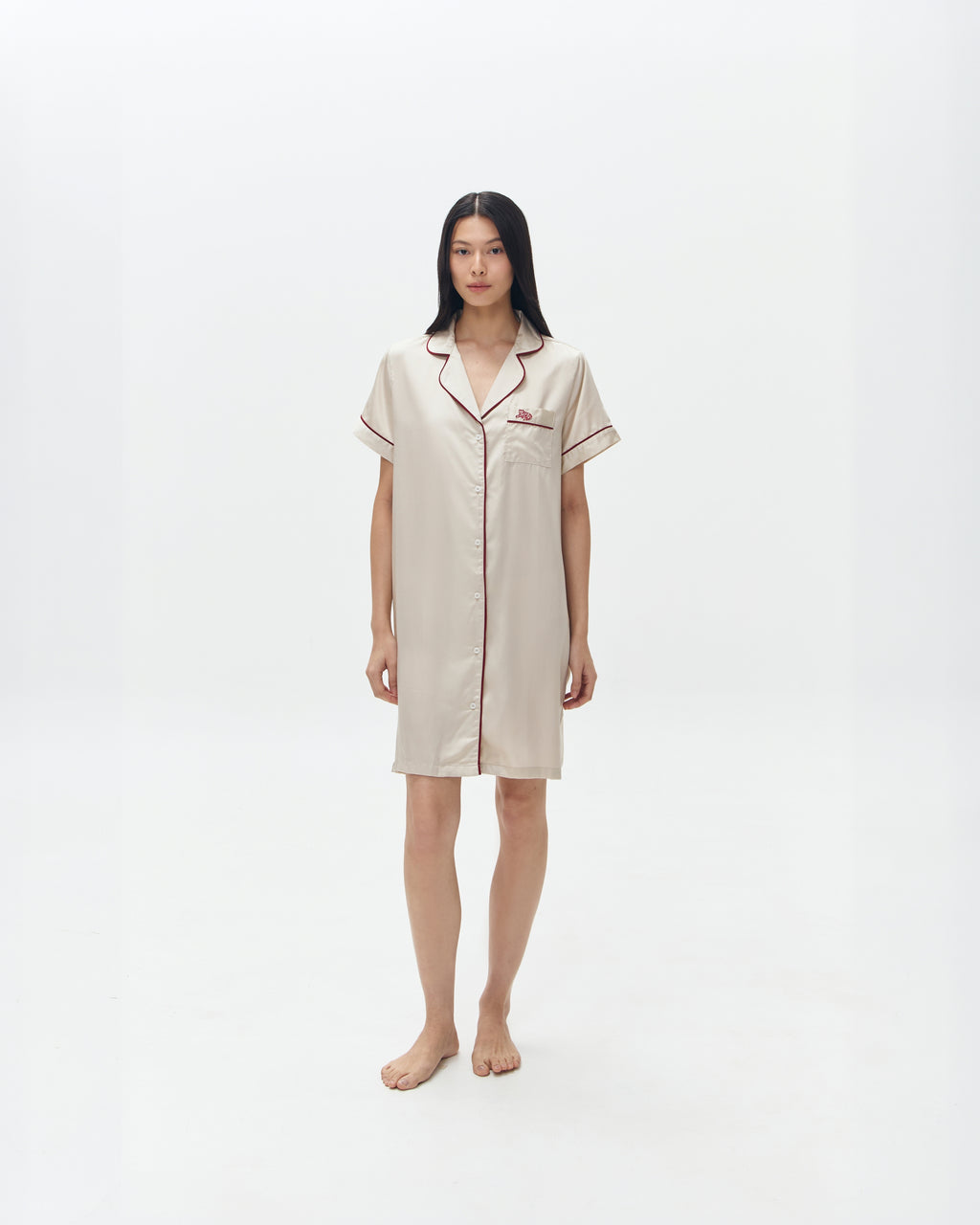 Woman Sleep Dress/Däster - Light Almond
