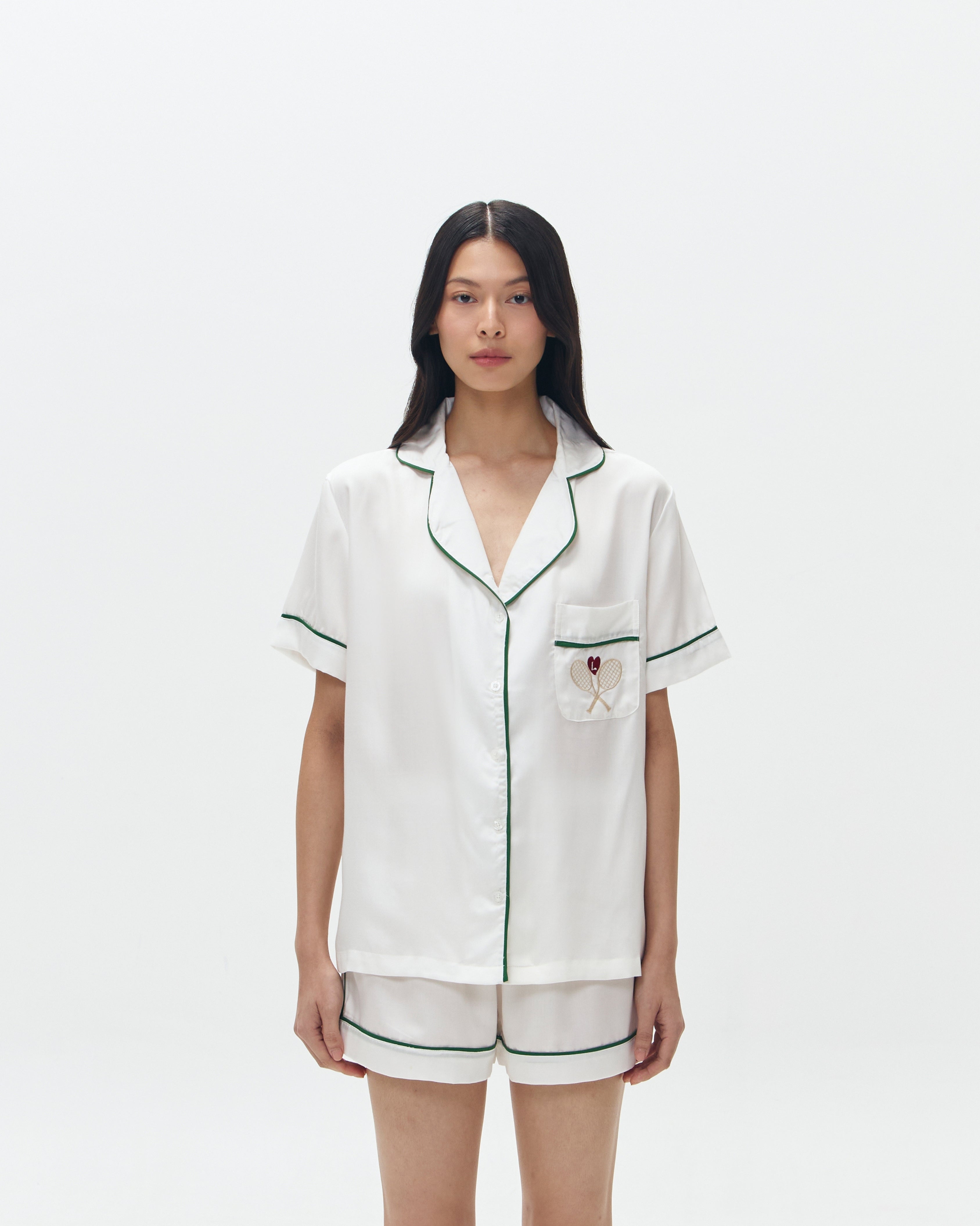 Woman Pajamas Short/Short - Tennis Court