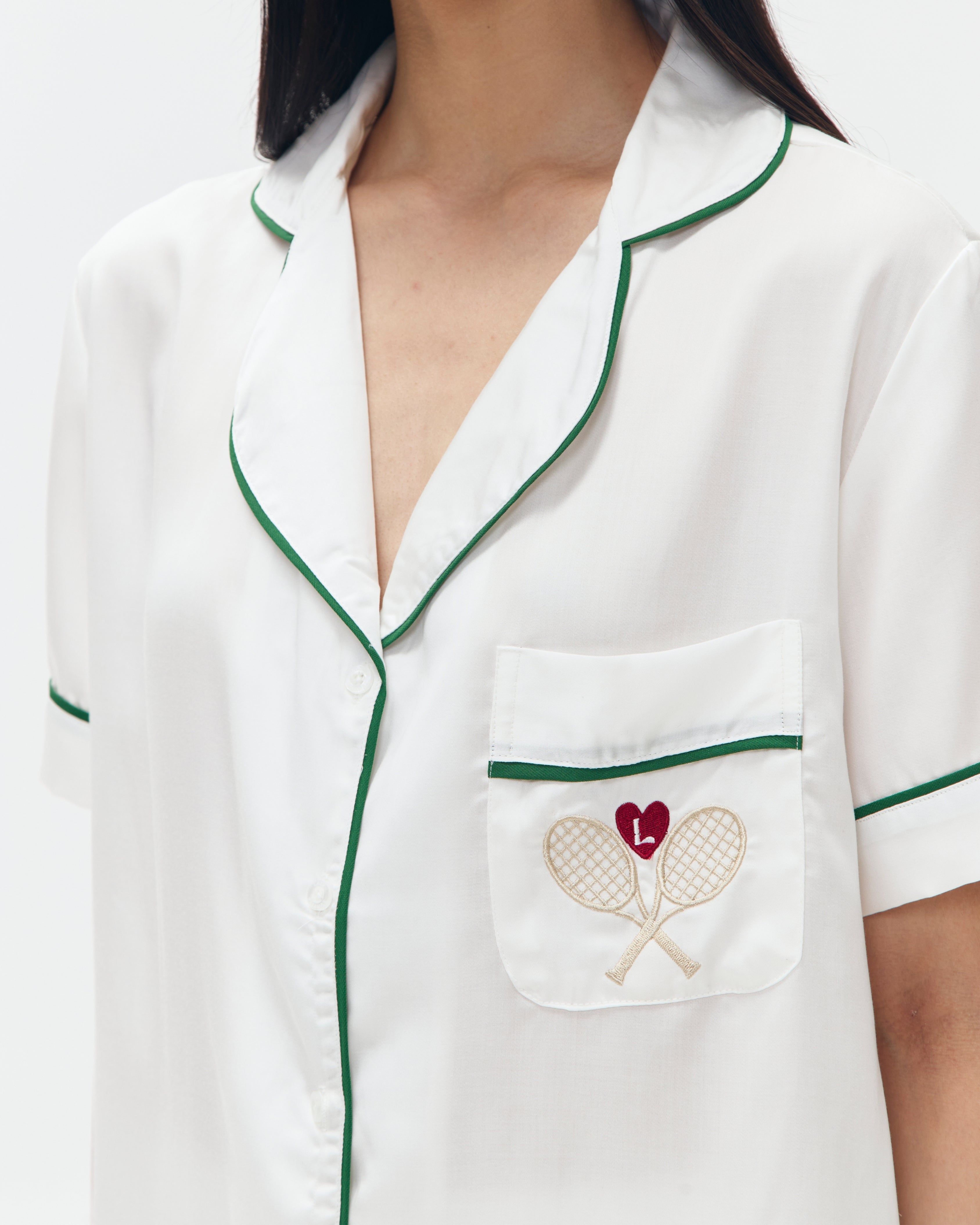 Woman Pajamas Short/Short - Tennis Court