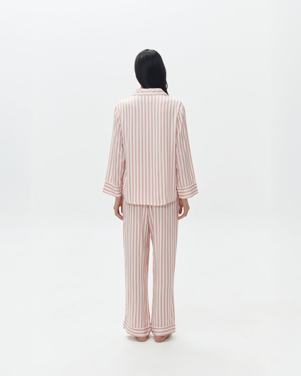 Woman Pajamas Long/Long - Pink Stripes