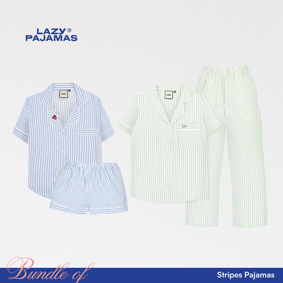 Lazy Pajamas Bundle of Stripes Pajamas | Piyama | Baju Tidur