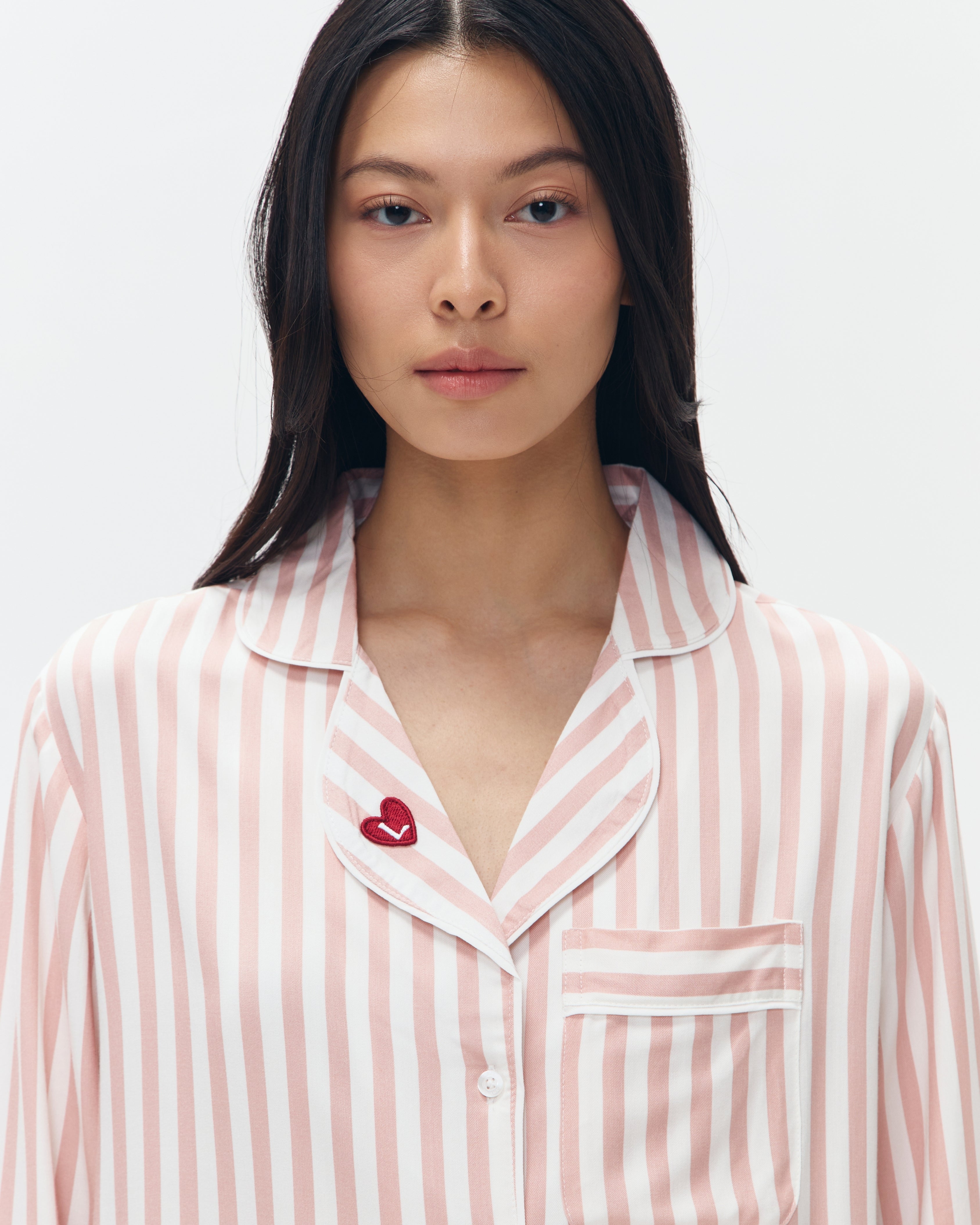 Woman Pajamas Long/Long - Pink Stripes