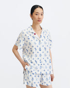 Woman Pajamas Short/Short - Willow Blue
