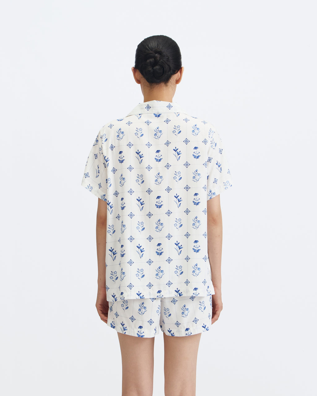 Woman Pajamas Short/Short - Willow Blue
