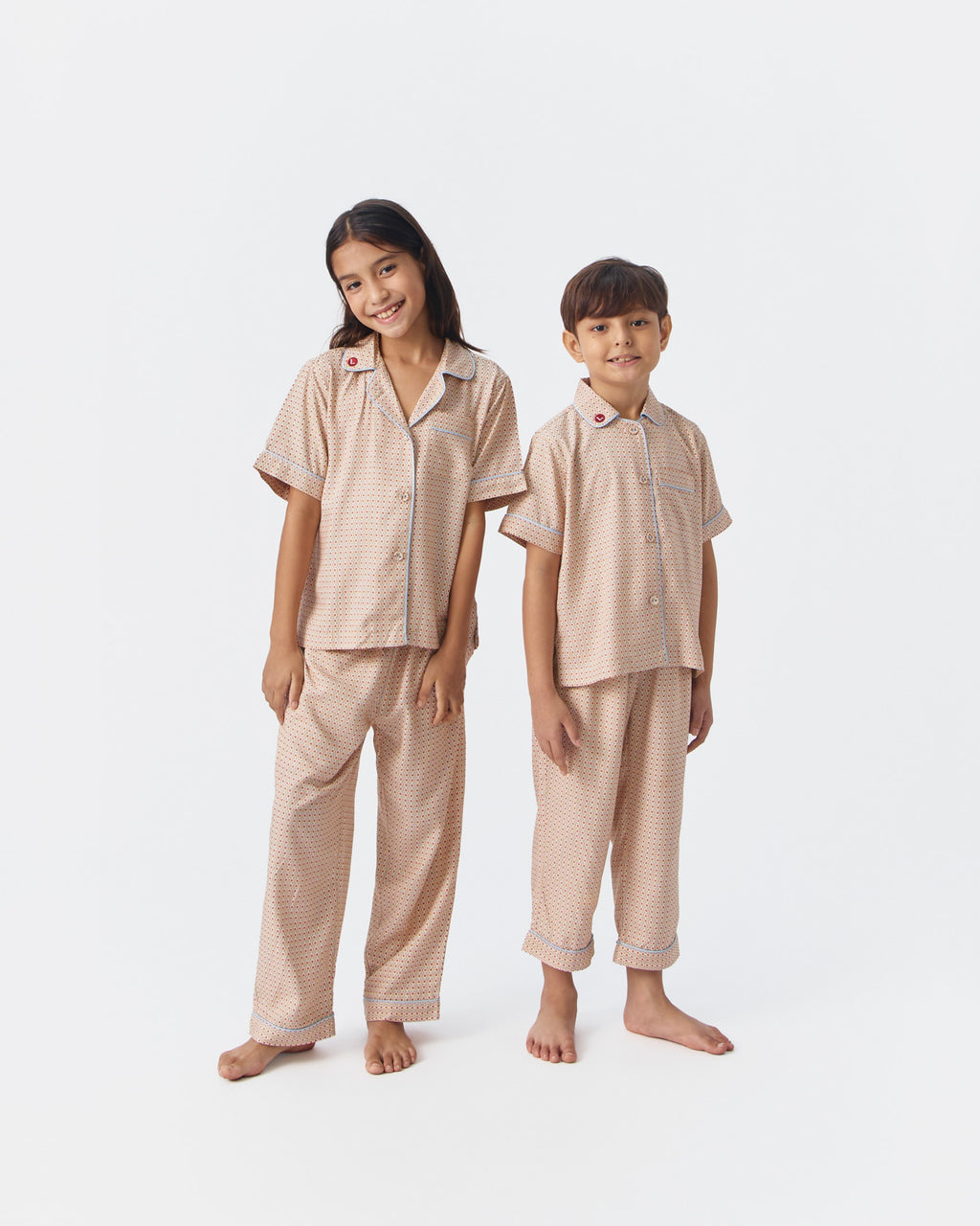 Kids Pajamas Short/Long - Brique