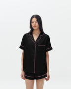 Woman Pajamas Short/Short - Black Pink