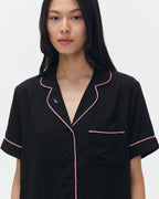 Woman Pajamas Short/Short - Black Pink