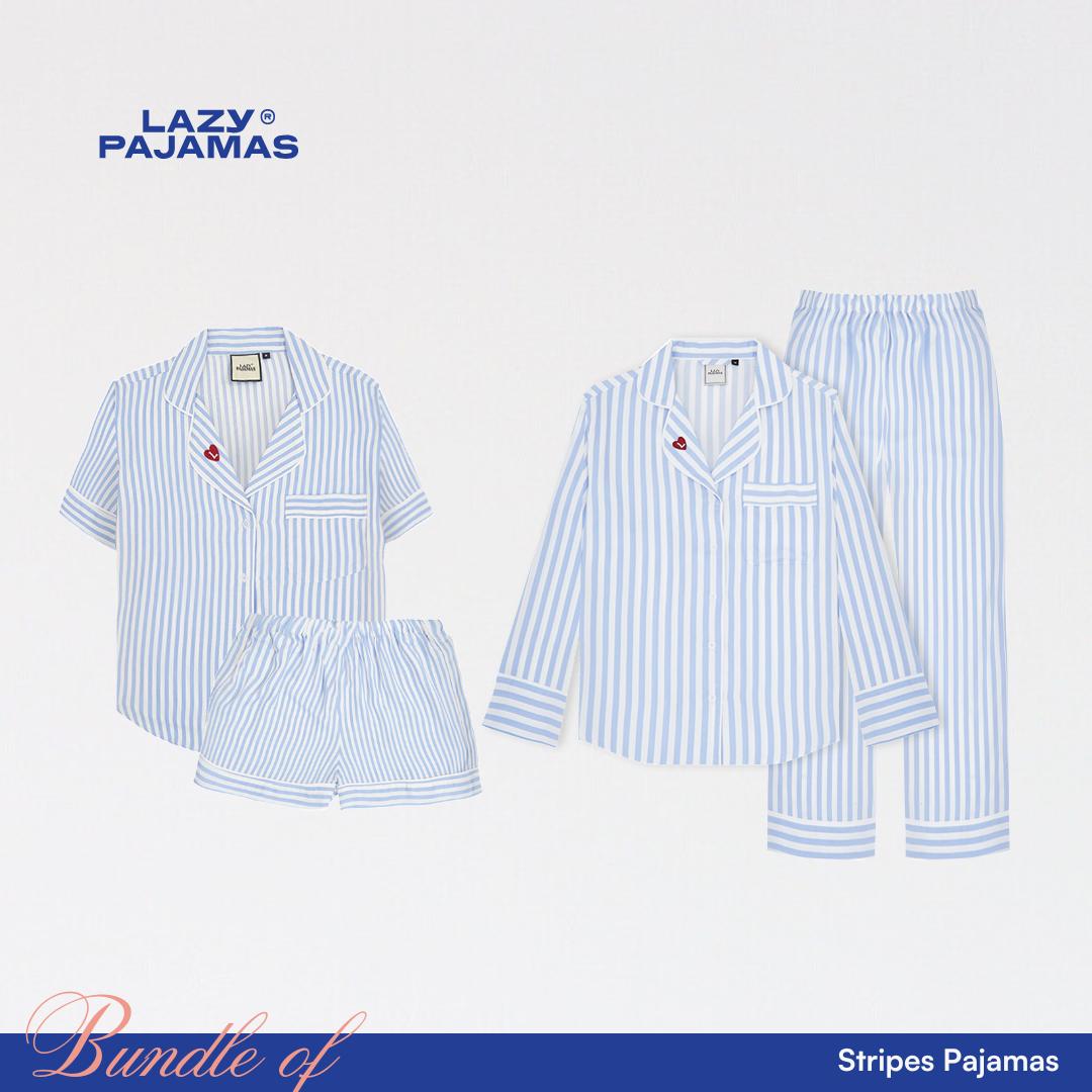 Lazy Pajamas Bundle of Stripes Pajamas | Piyama | Baju Tidur