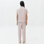 LAZY Morgen Pajamas Set - Pink Stripes | Piyama | Baju Tidur