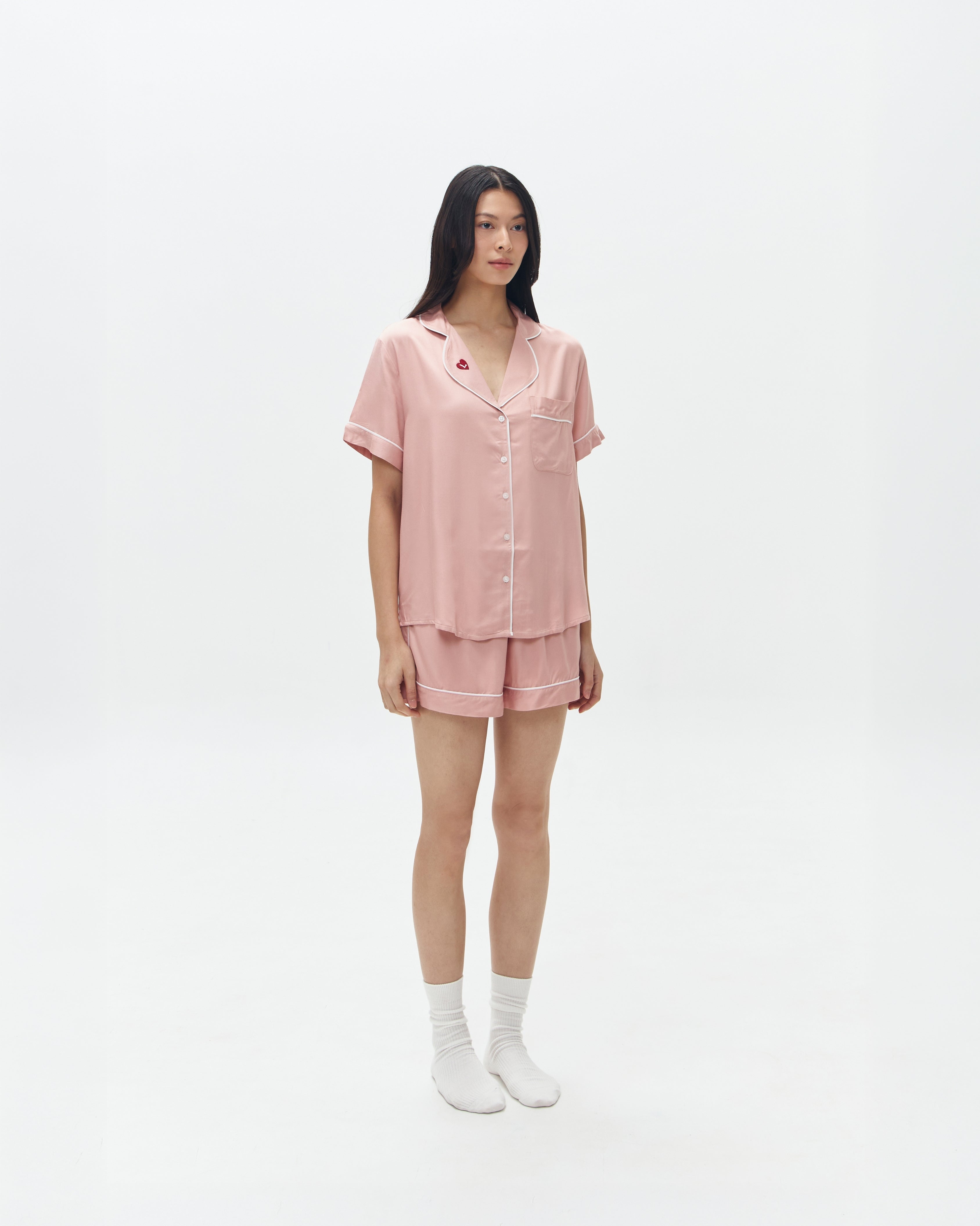 Woman Pajamas Short/Short - Dusty Pink