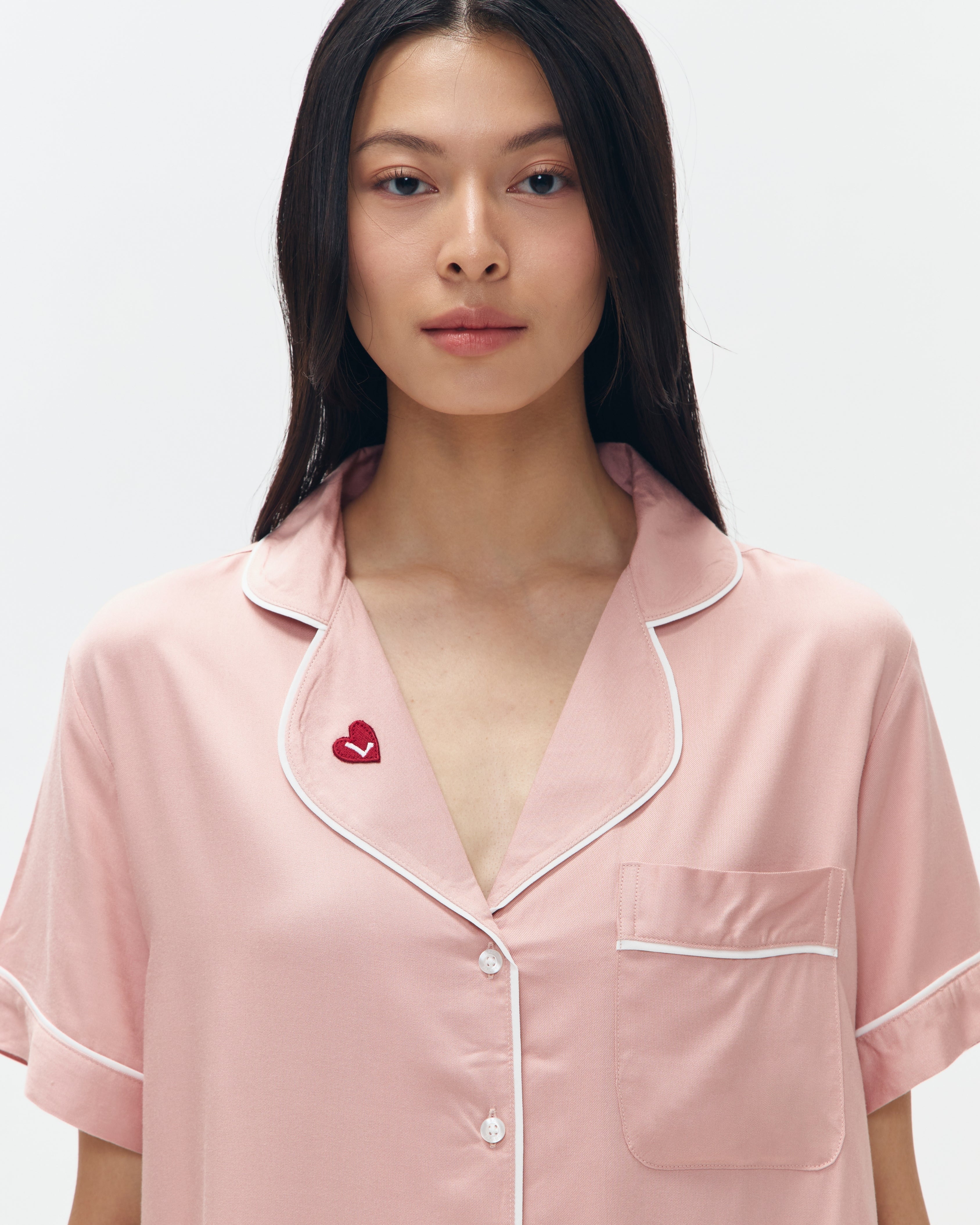 Woman Pajamas Short/Short - Dusty Pink