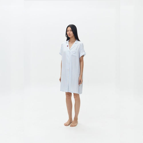 LAZY Pajamas Däster Blue Stripes | Piyama Daster