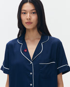 Woman Pajamas Short/Short - Navy Blue