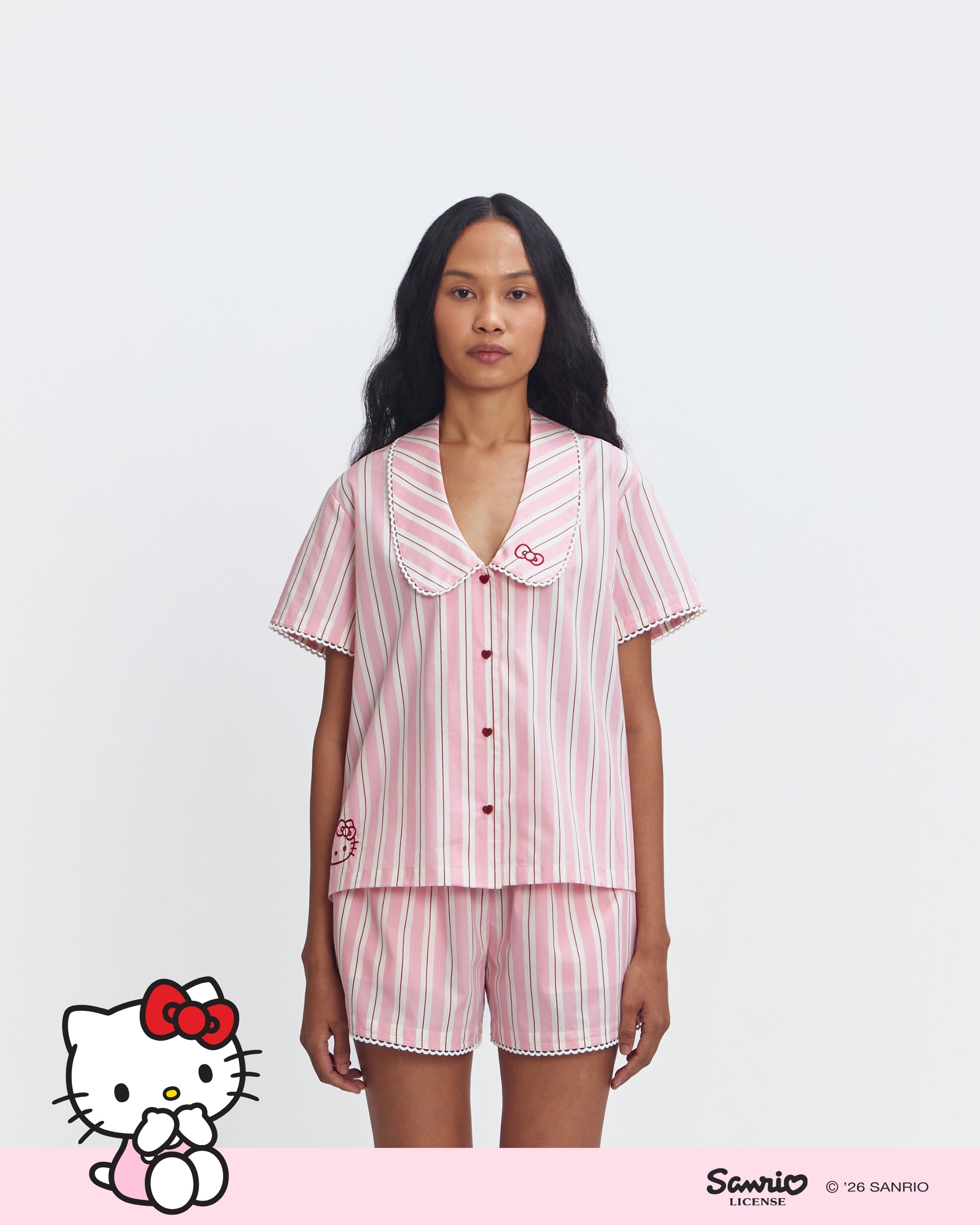 Women Pajamas Short/Short - Rhubarb Jam