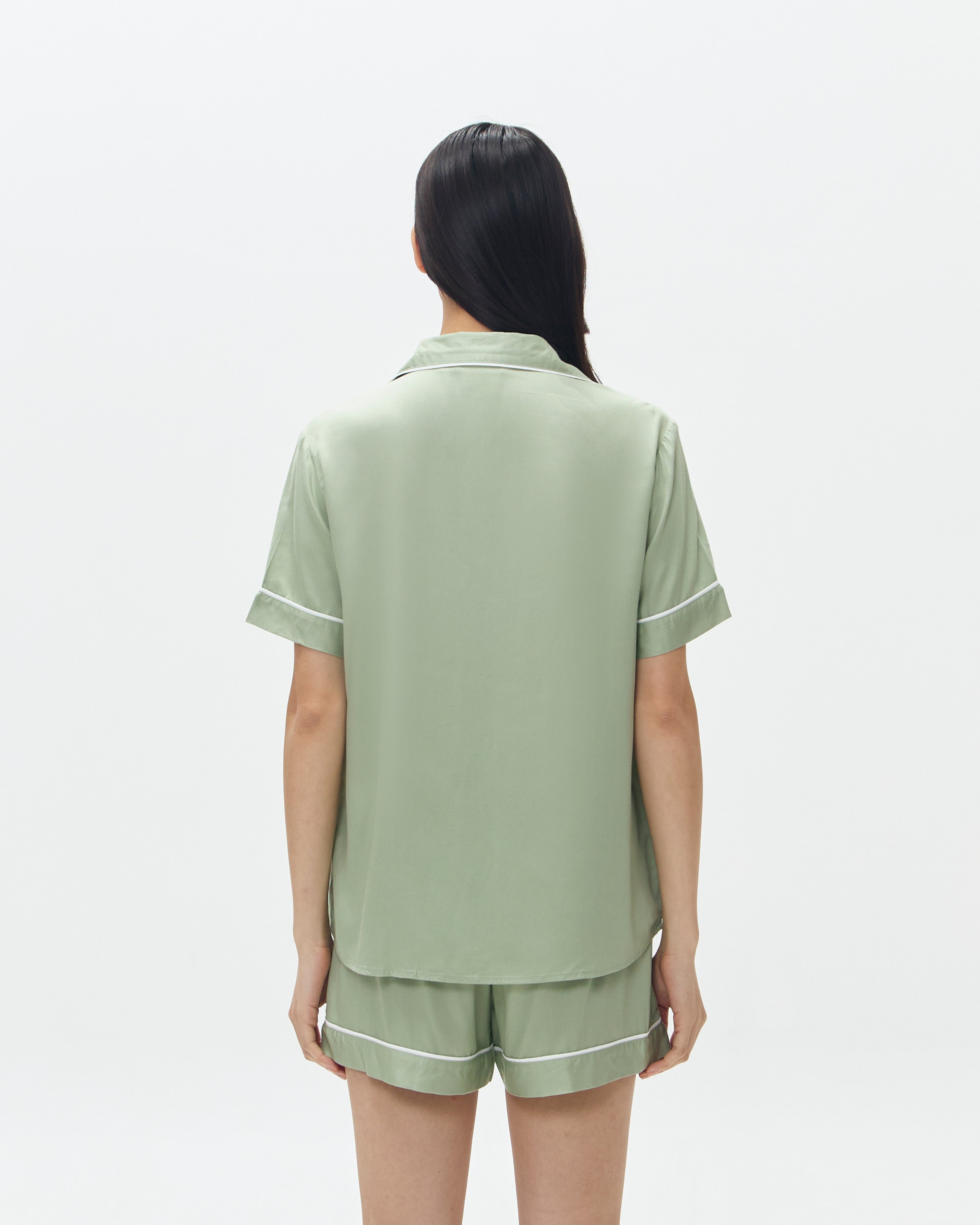Woman Pajamas Short/Short - Sage Green