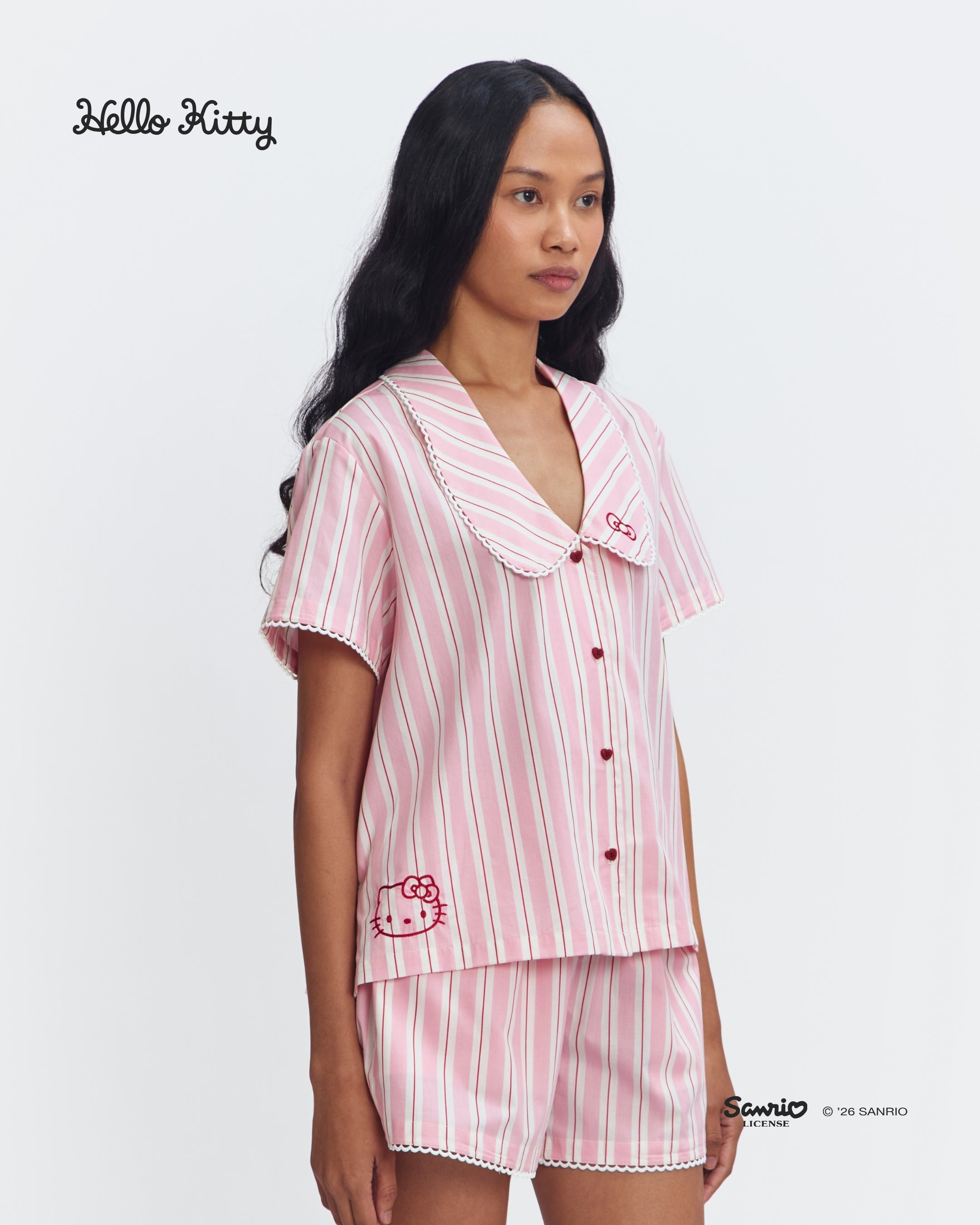 Women Pajamas Short/Short - Rhubarb Jam