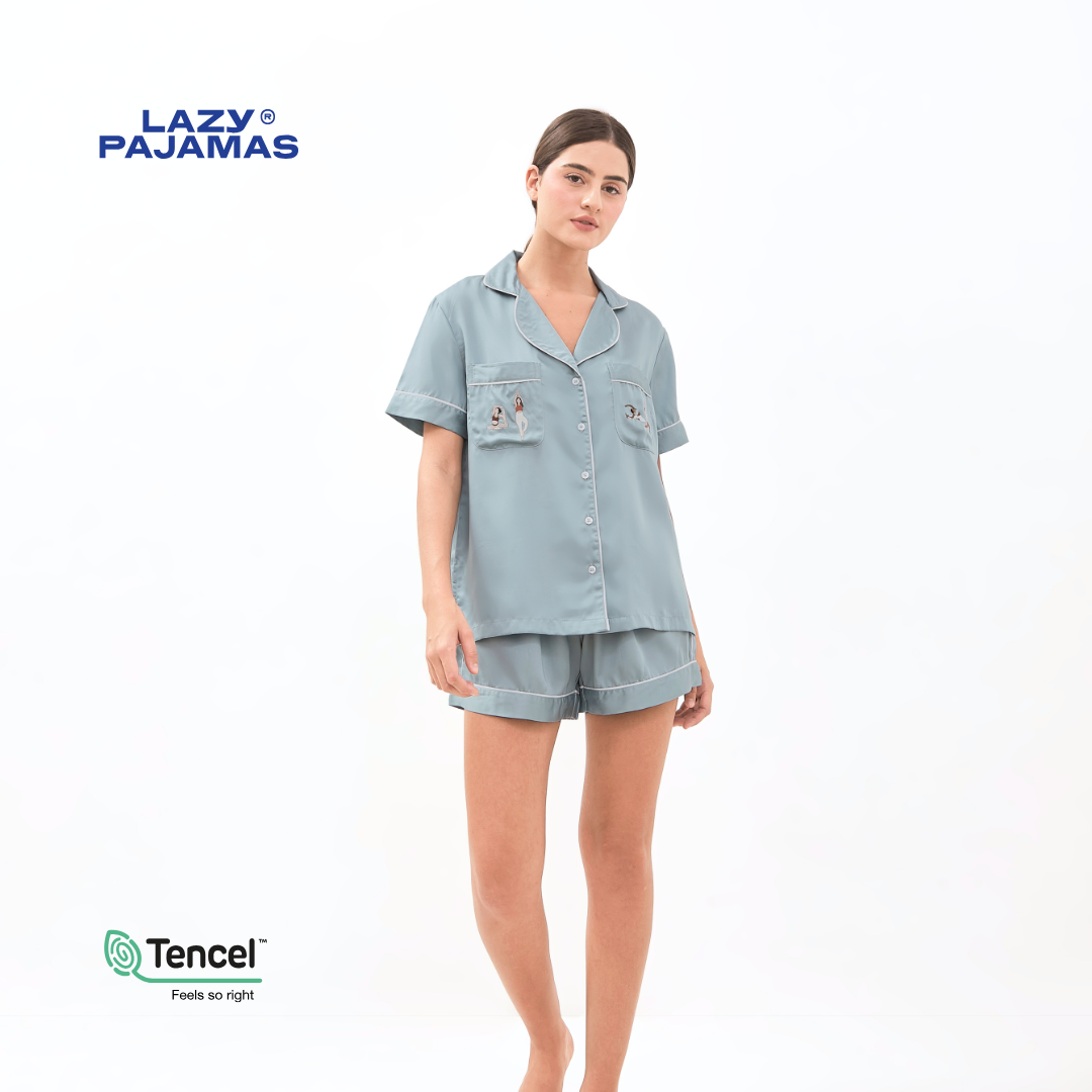 Lazy Pajamas® Tencel™ Silk Sports Series Pajamas Yoga  - Piyama | Baju Tidur