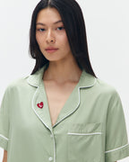 Woman Pajamas Short/Short - Sage Green