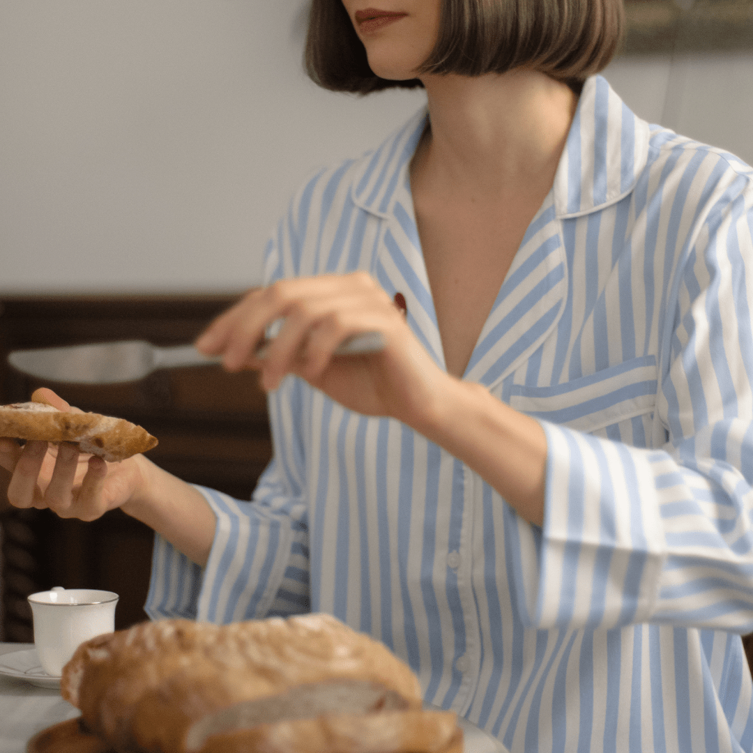 Lazy Pajamas® PLAY Pajamas Long Set - Blue Stripes | Piyama | Baju Tidur