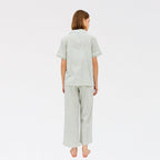 LAZY Morgen Pajamas Set - Sage Stripes | Piyama | Baju Tidur