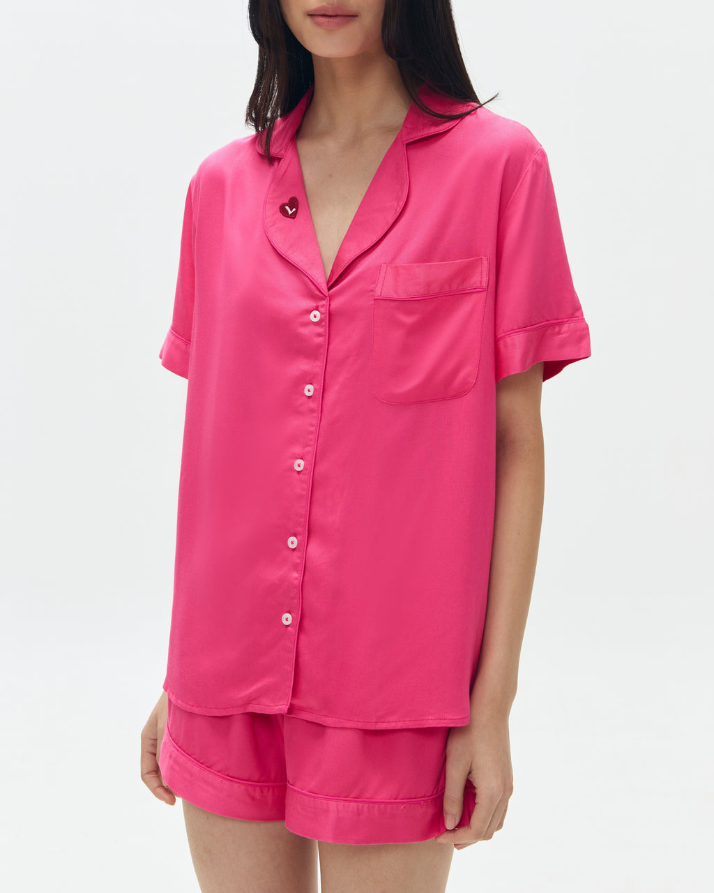 Woman Pajamas Short/Short - Valentino Pink