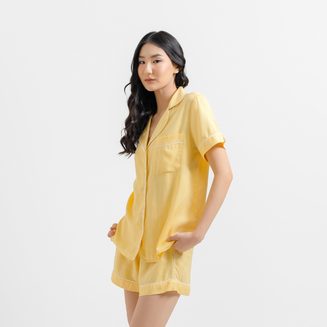 Lazy Pajamas® Classic PLAY Pajamas Set - Butter | Piyama | Baju Tidur