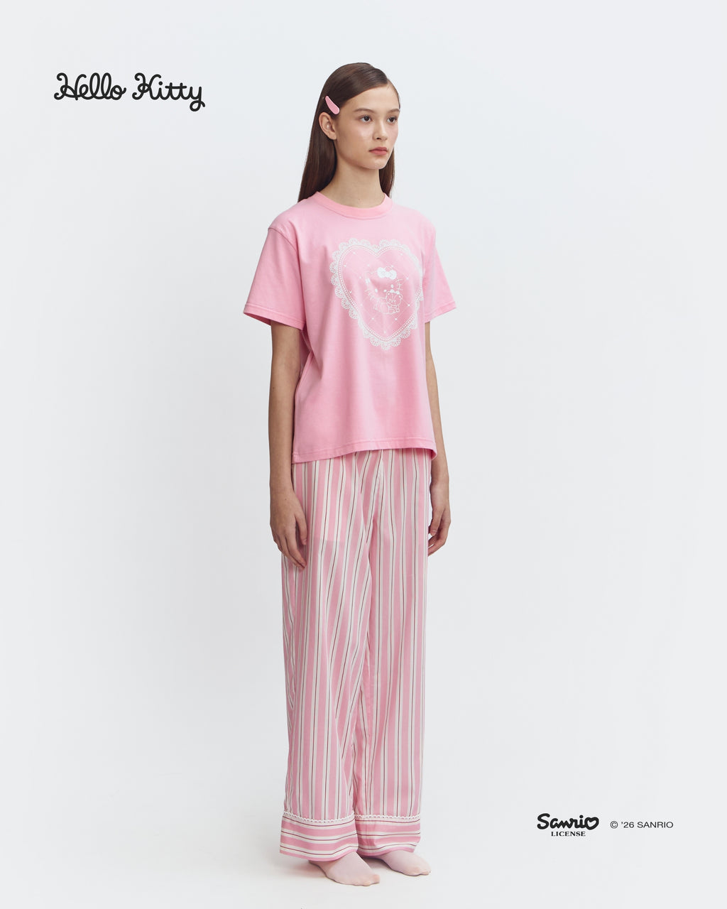 Women Pajamas Tee/Long - Doilies Wafer