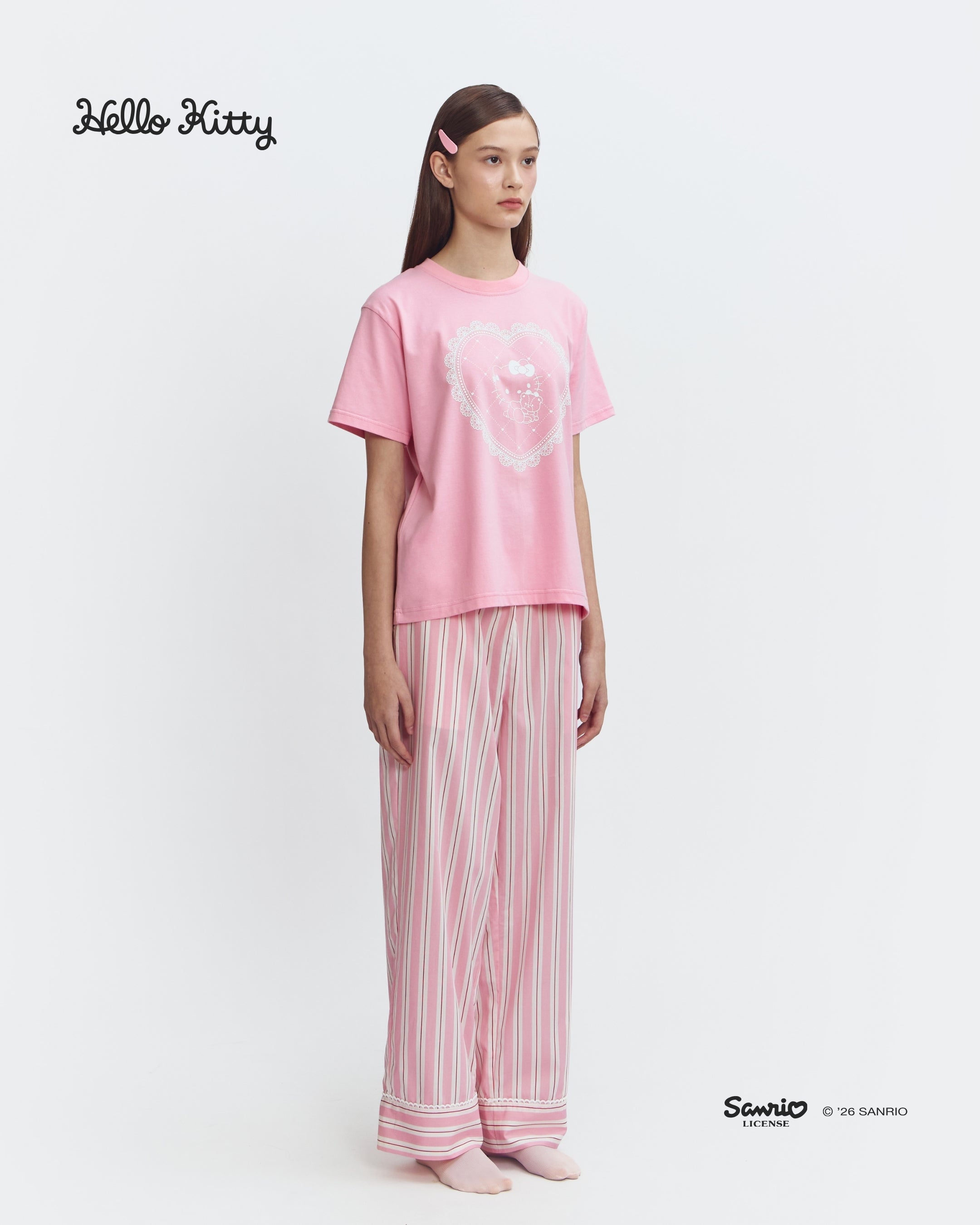 Women Pajamas Tee/Long - Doilies Wafer