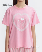 Women Pajamas Tee/Long - Doilies Wafer