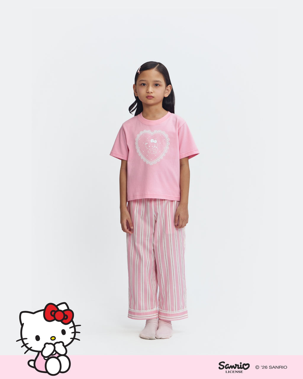 Kids Pajamas Tee/Long - Doilies Wafer
