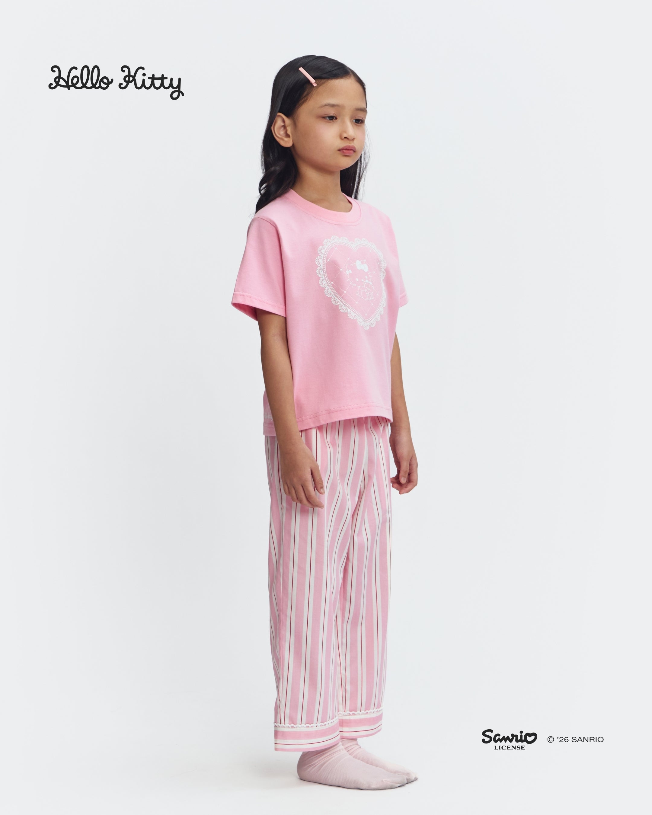 Kids Pajamas Tee/Long - Doilies Wafer