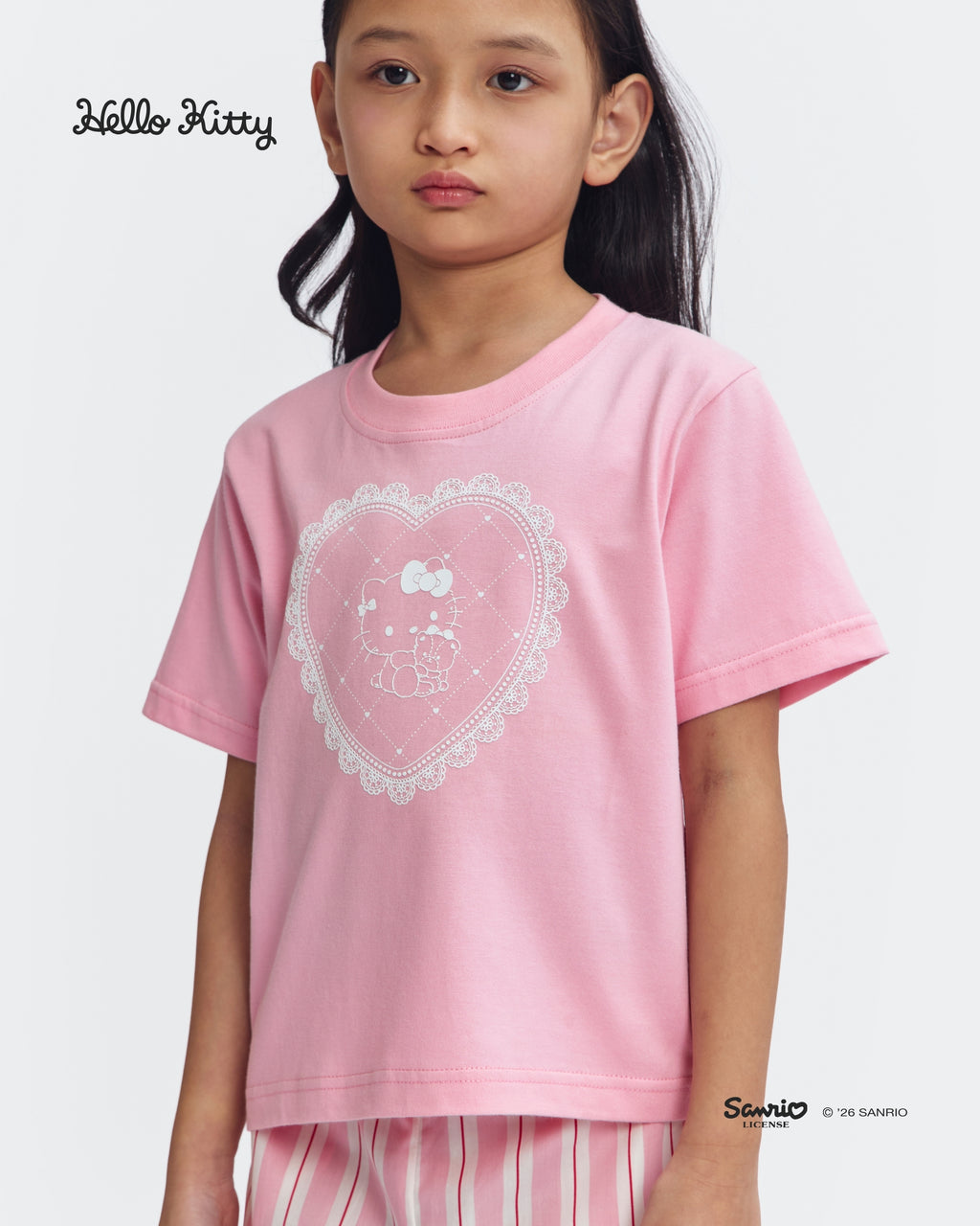 Kids Pajamas Tee/Long - Doilies Wafer