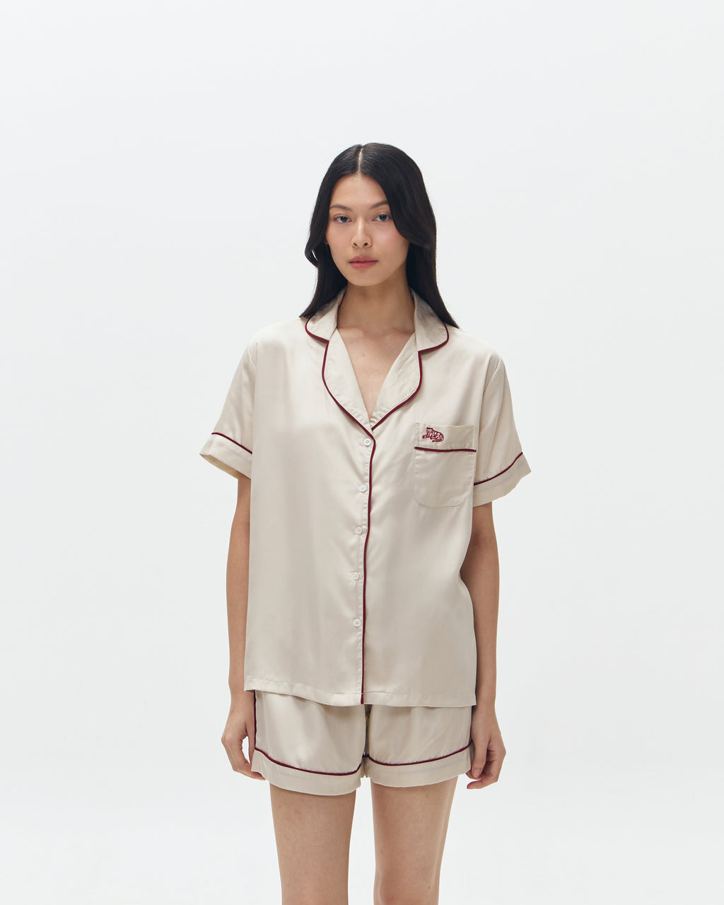 Woman Pajamas Short/Short - Light Almond