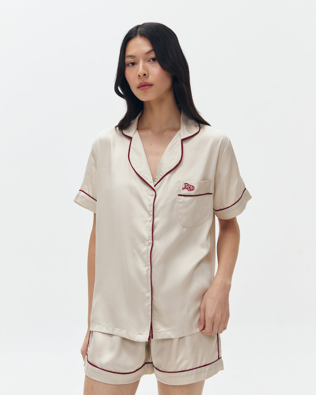 Woman Pajamas Short/Short - Light Almond