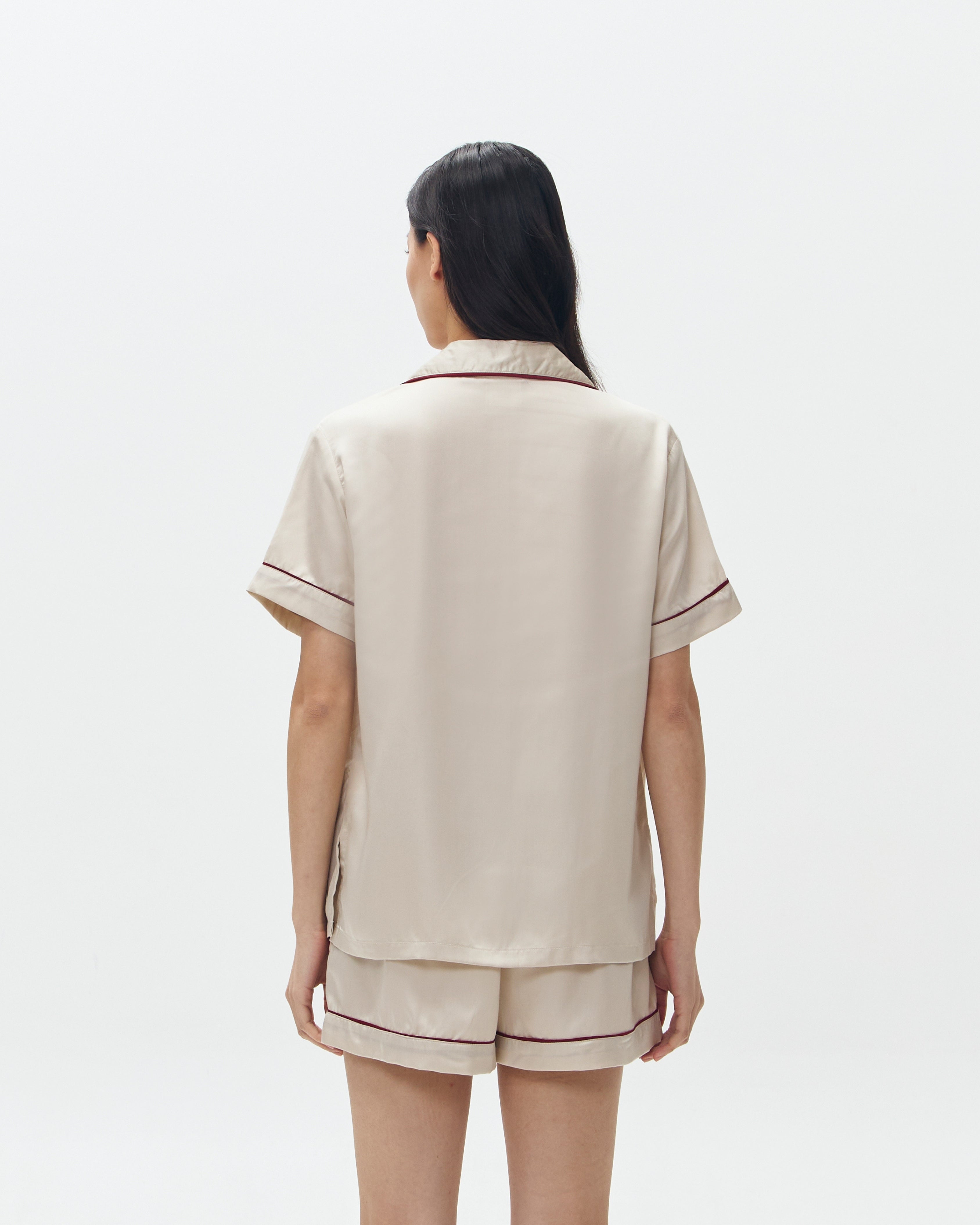 Woman Pajamas Short/Short - Light Almond