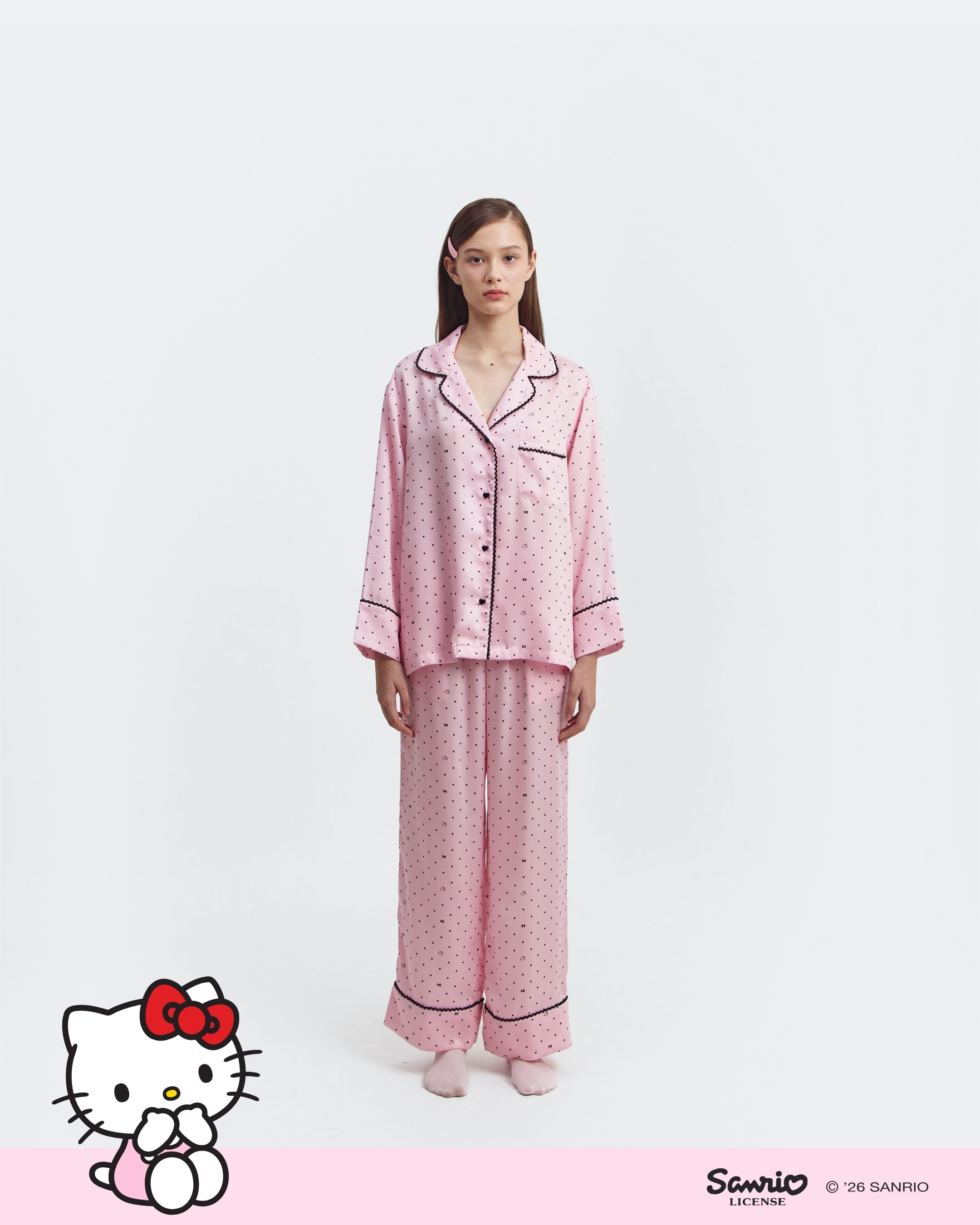 Women Pajamas Long/Long - Pink Pepper