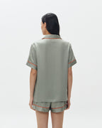Woman Pajamas Short/Short - Fern & Tangerine