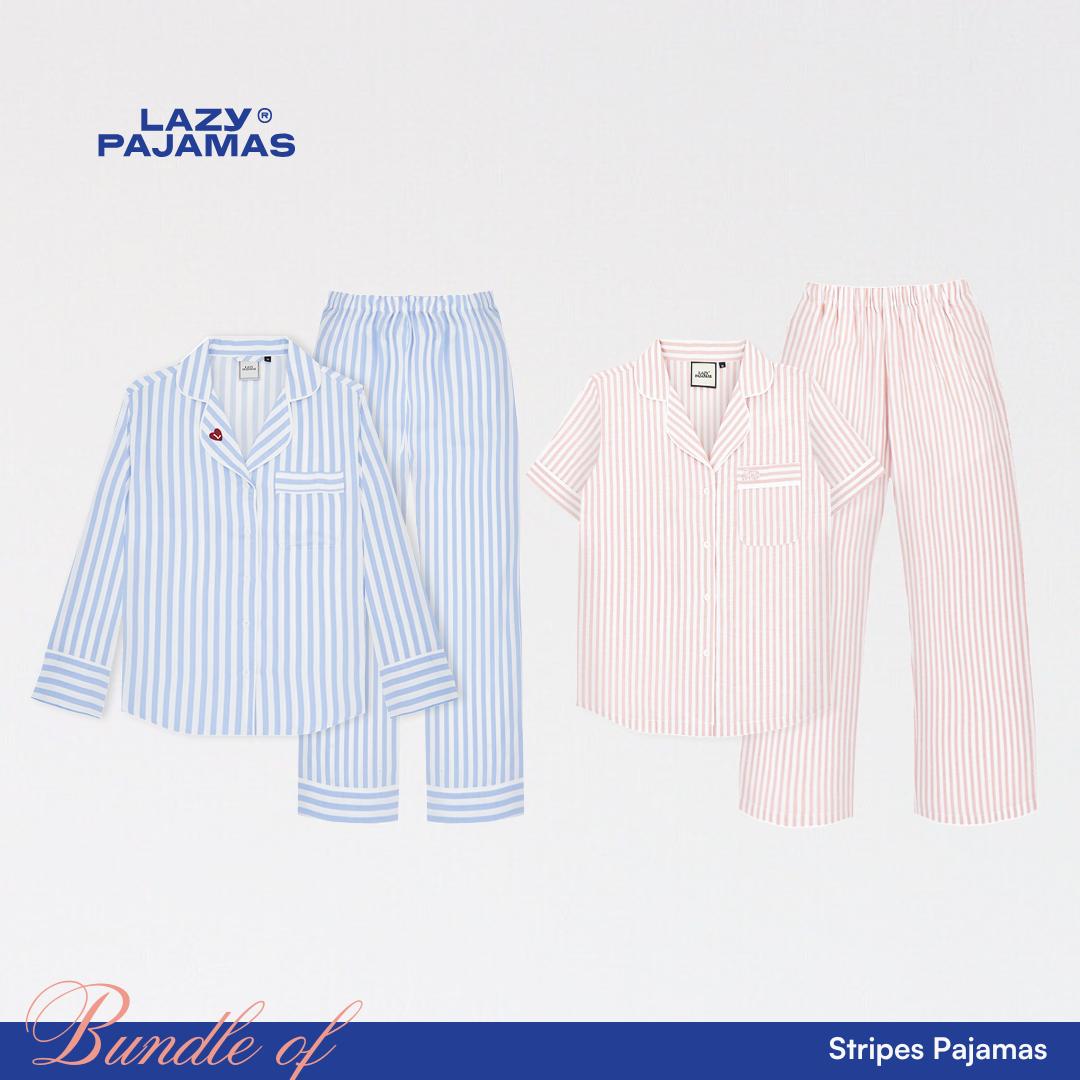 Lazy Pajamas Bundle of Stripes Pajamas | Piyama | Baju Tidur