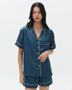Woman Pajamas Short/Short - Prusse Blue