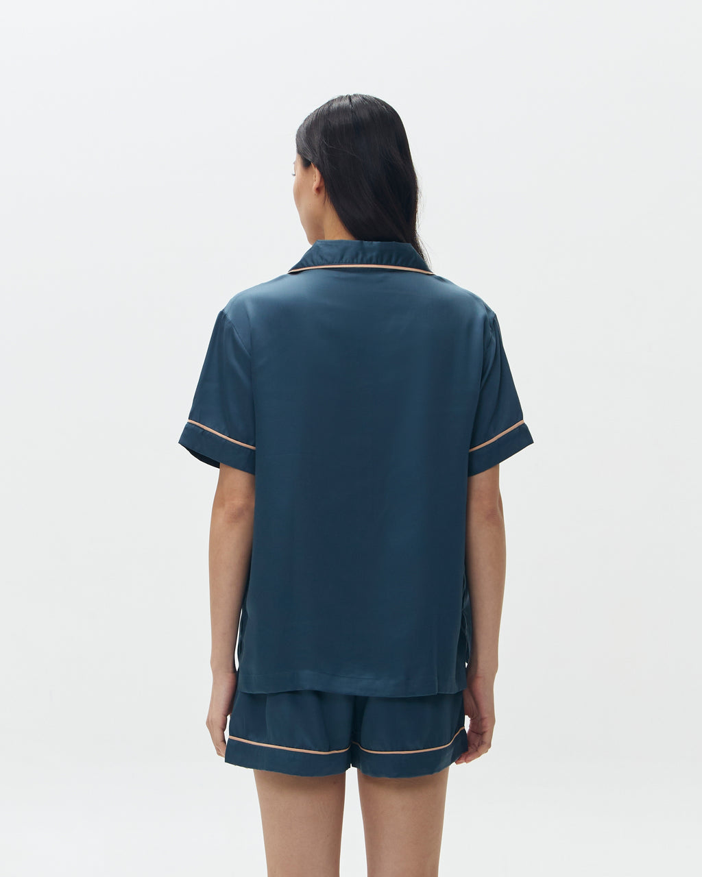 Woman Pajamas Short/Short - Prusse Blue