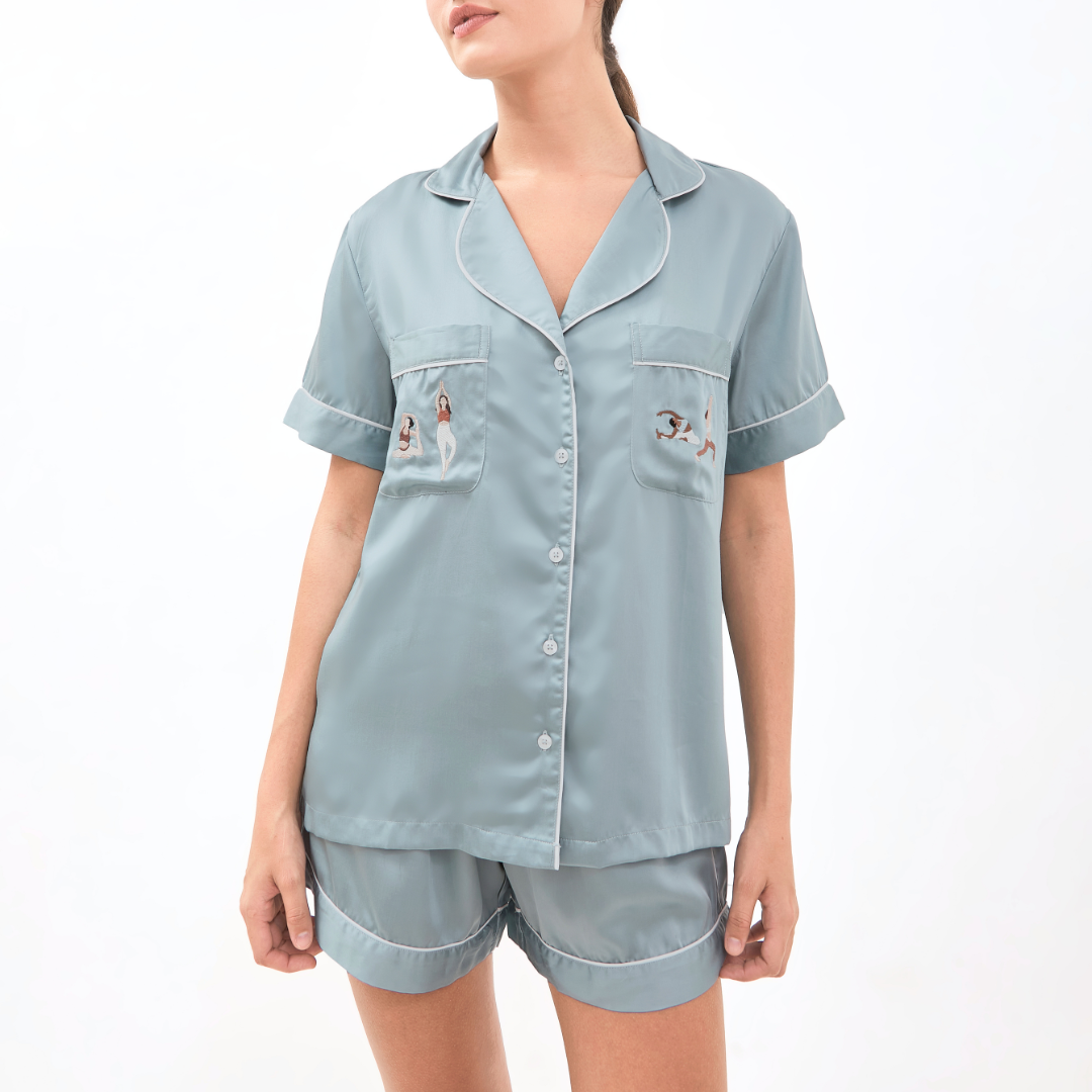 Lazy Pajamas® Tencel™ Silk Sports Series Pajamas Yoga  - Piyama | Baju Tidur