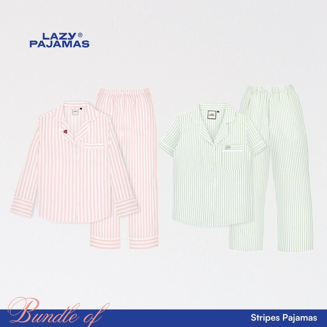 Lazy Pajamas Bundle of Stripes Pajamas | Piyama | Baju Tidur